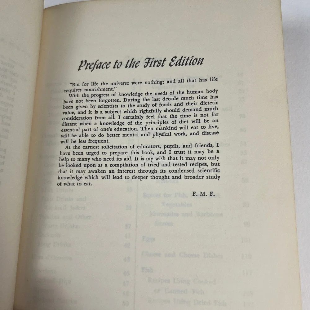 Fannie Farmer Cookbook 11th Edition Red Hardcover 1965 Vintage Little Brown Book